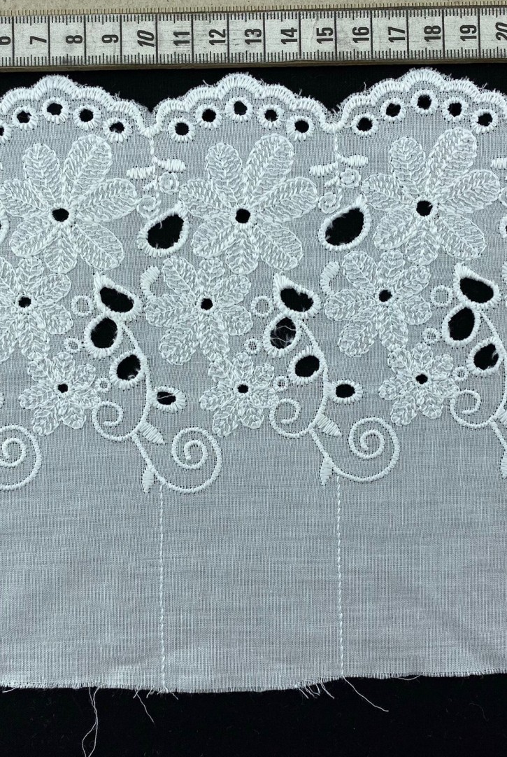 Yerli Brode Bant Vual Kumaş - Mat Polyester - Kasar - 17 CM