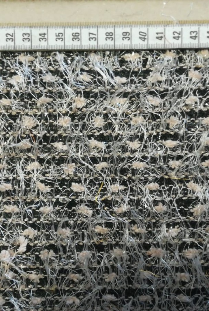 Bej Saçaklı Polyester Kumaş, 150 cm