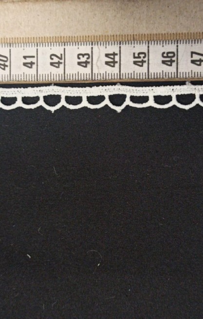 Ham Mat Polyester Güpür Brode Bant, 1 cm