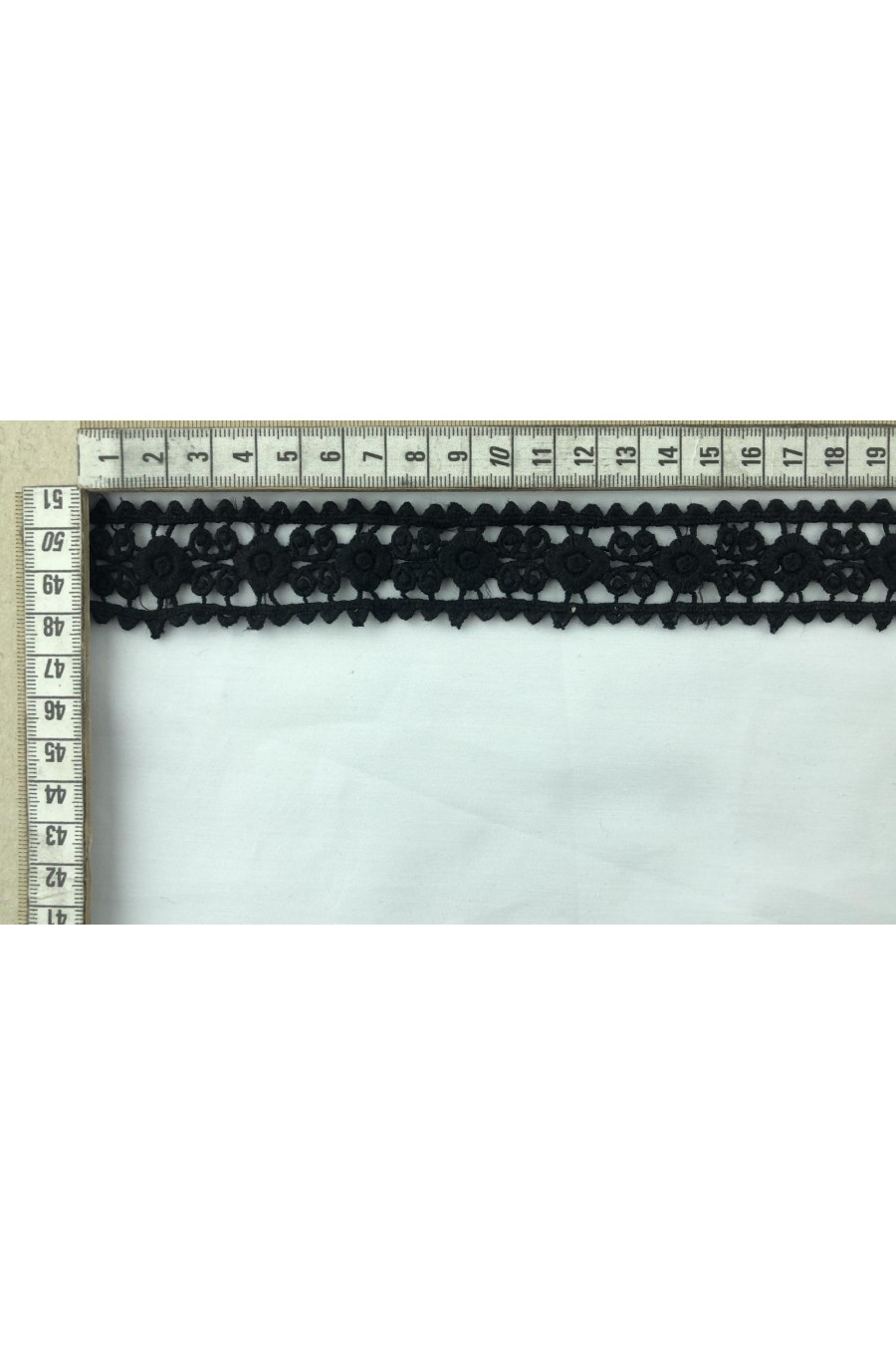 Siyah Polyester Brode Bant