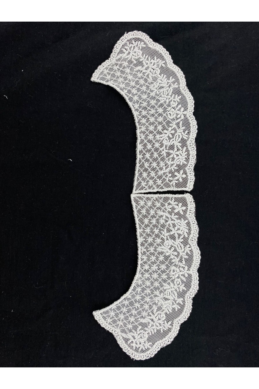 Ham Tül Üzeri Bant Yaka