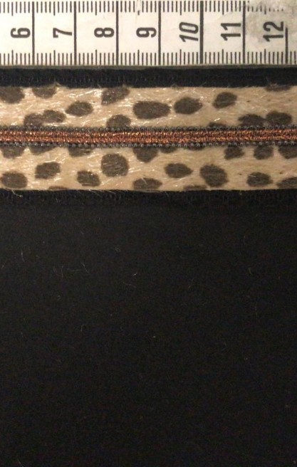 Desenli Süslü Kahve Polyester Şerit