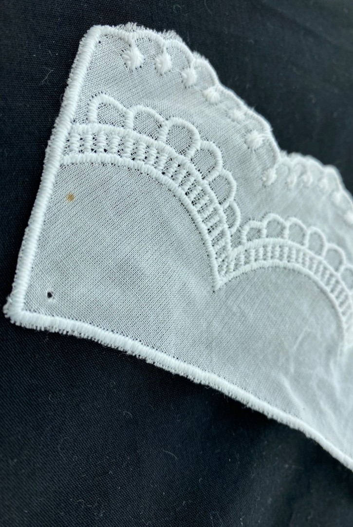 Yerli Mat Polyester Vual Yaka Bant, 25 cm