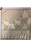 Açık Kahve Polyester Şal Dantel