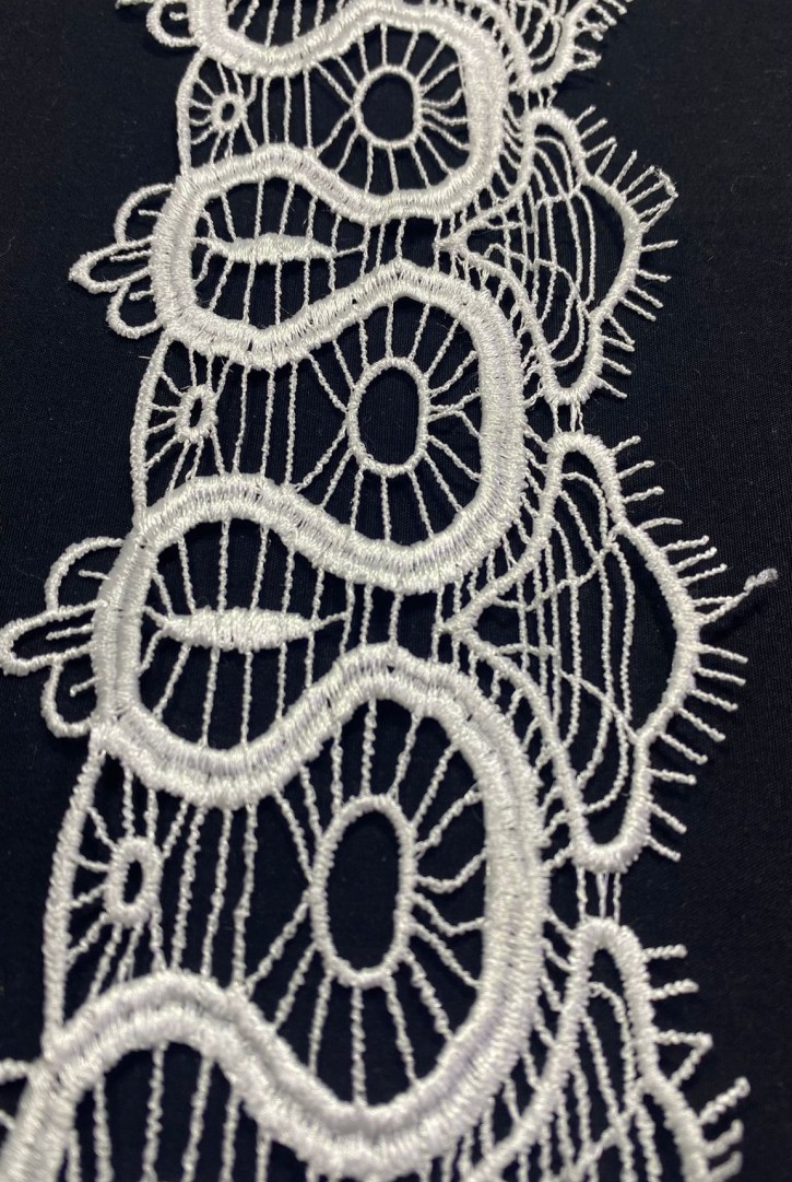 8.5 cm Parlak Polyester Ham Brode Bant, Yerli