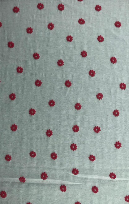 Lila Baskılı Yerli Terikoton Kumaş - 150 cm