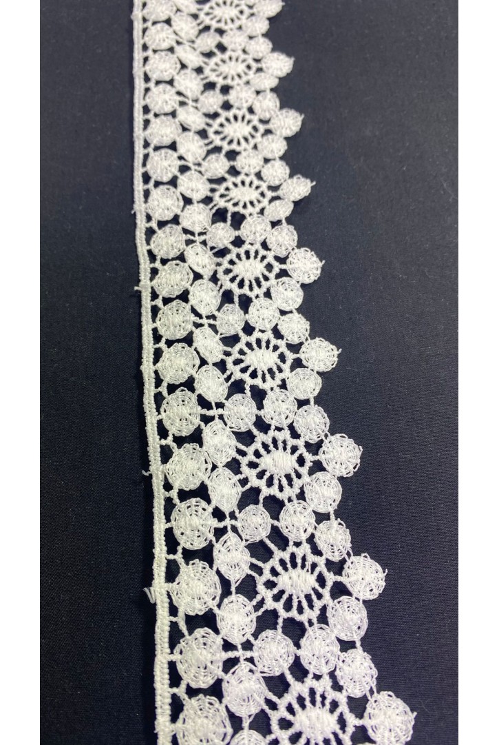 Ham Güpür Mat Polyester Yerli Brode Bant