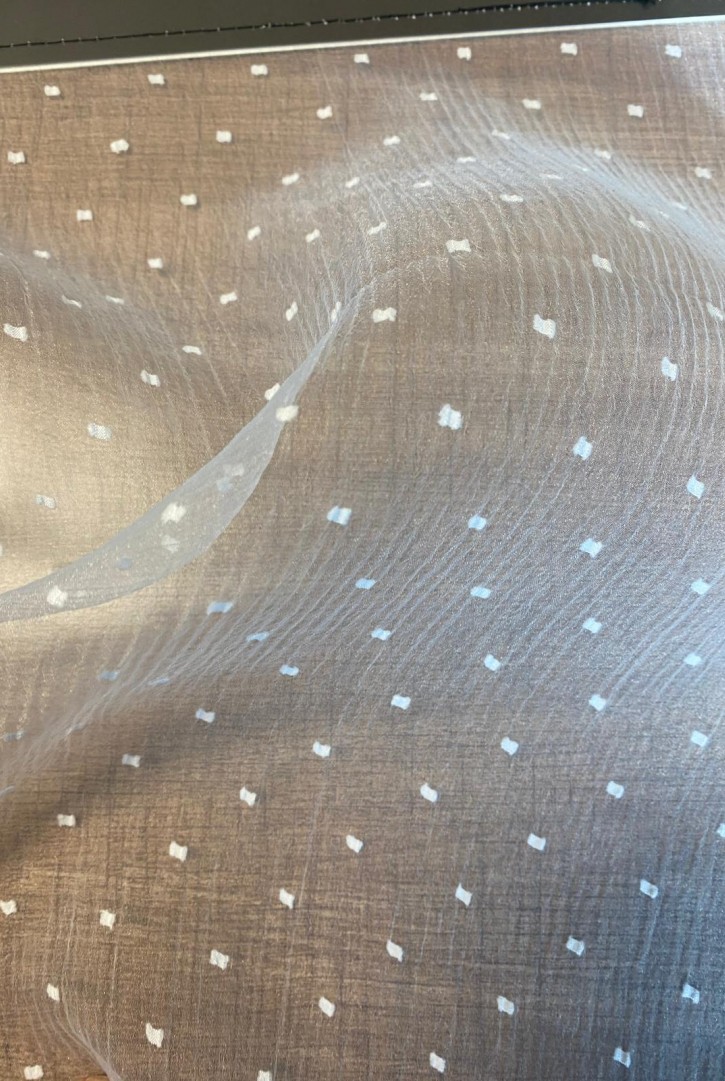 22284 TÜL/YERLİ/LEZ/POLYESTER/PUANTİYELİ/BEYAZ/140 CM