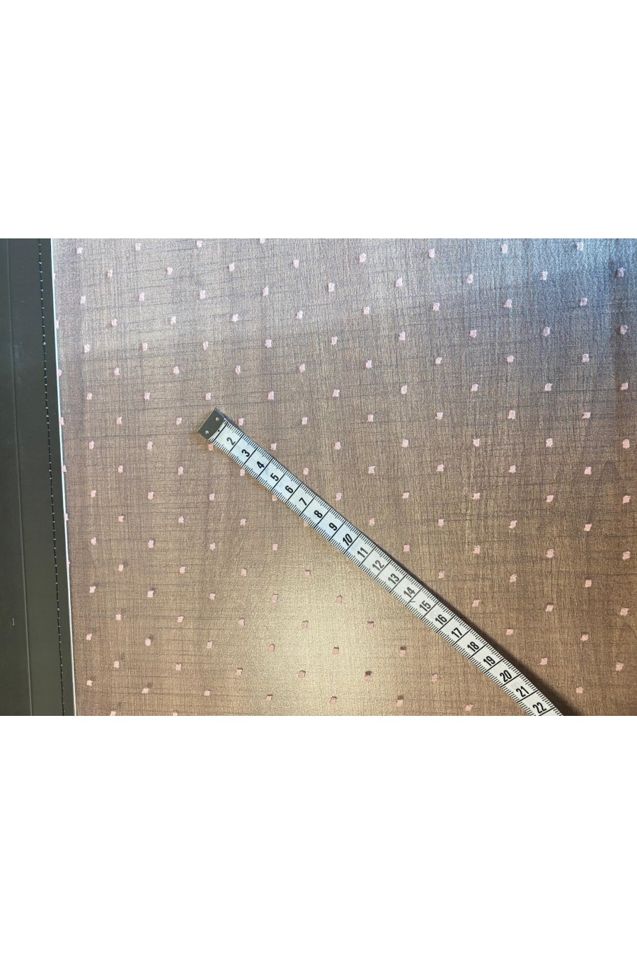 22284-METRE 22284 TÜL/YERLİ/LEZ/POLYESTER/PUANTİYELİ/PEMBE/140 CM