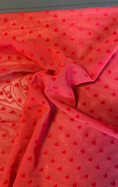 22285 TÜL/YERLİ/LEZ/POLYESTER/ELASTAN/KIRMIZI/150 CM