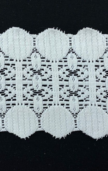 Ham Güpürümsü Brode Bant, 9,5 cm