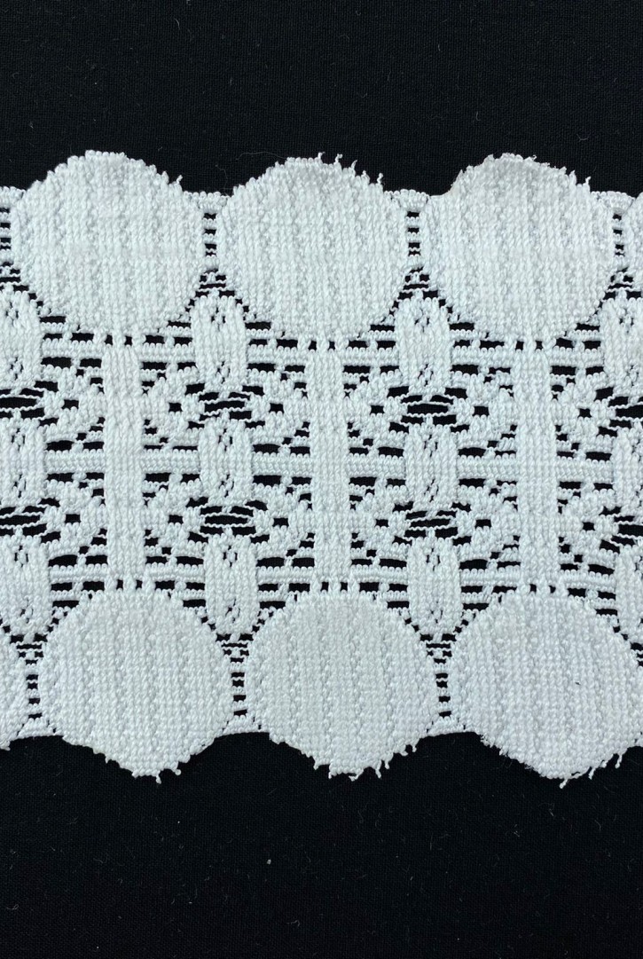 Ham Güpürümsü Brode Bant, 9,5 cm