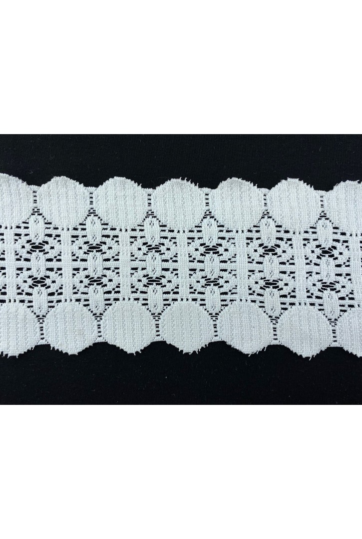 Ham Güpürümsü Brode Bant, 9,5 cm