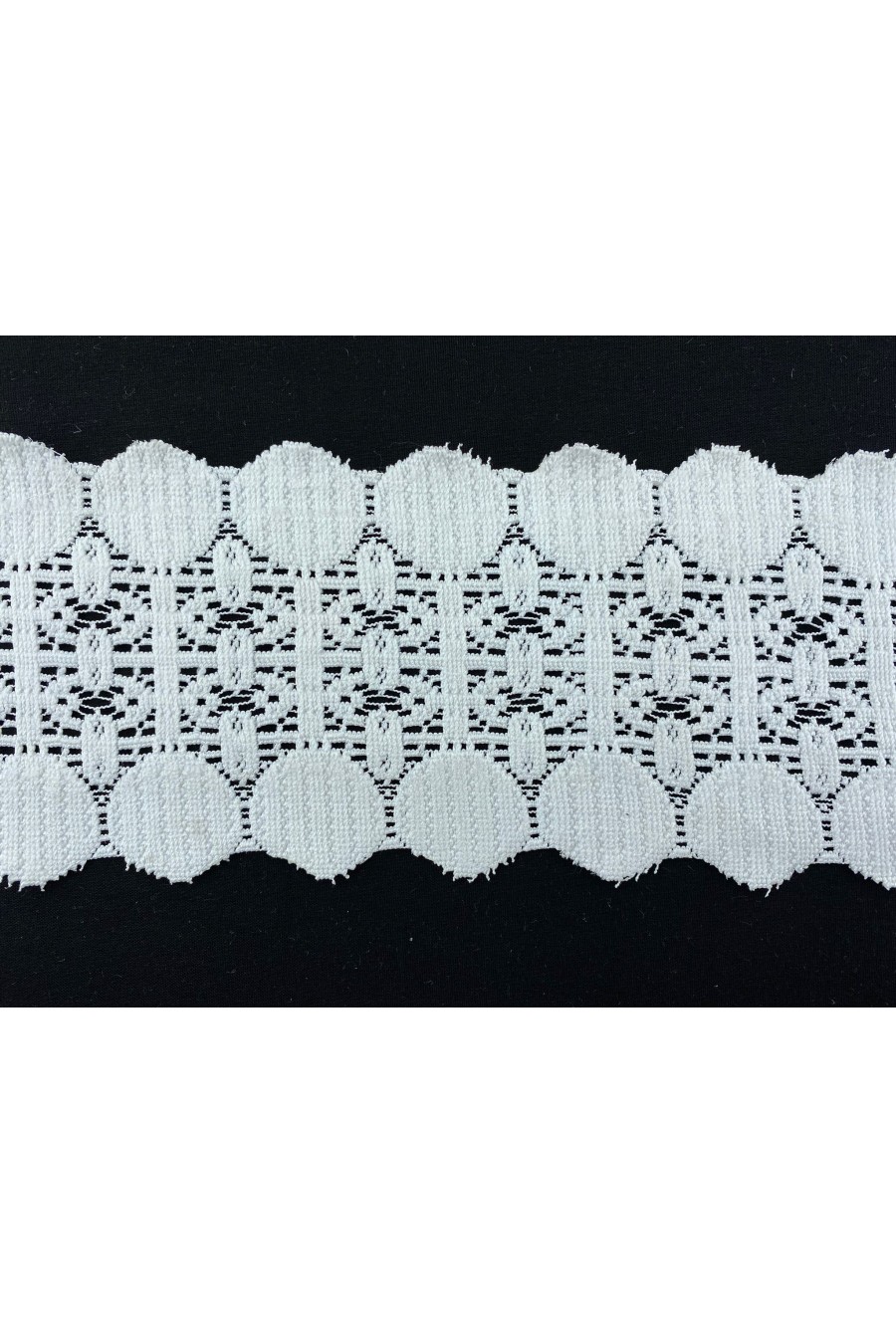 Ham Güpürümsü Brode Bant, 9,5 cm