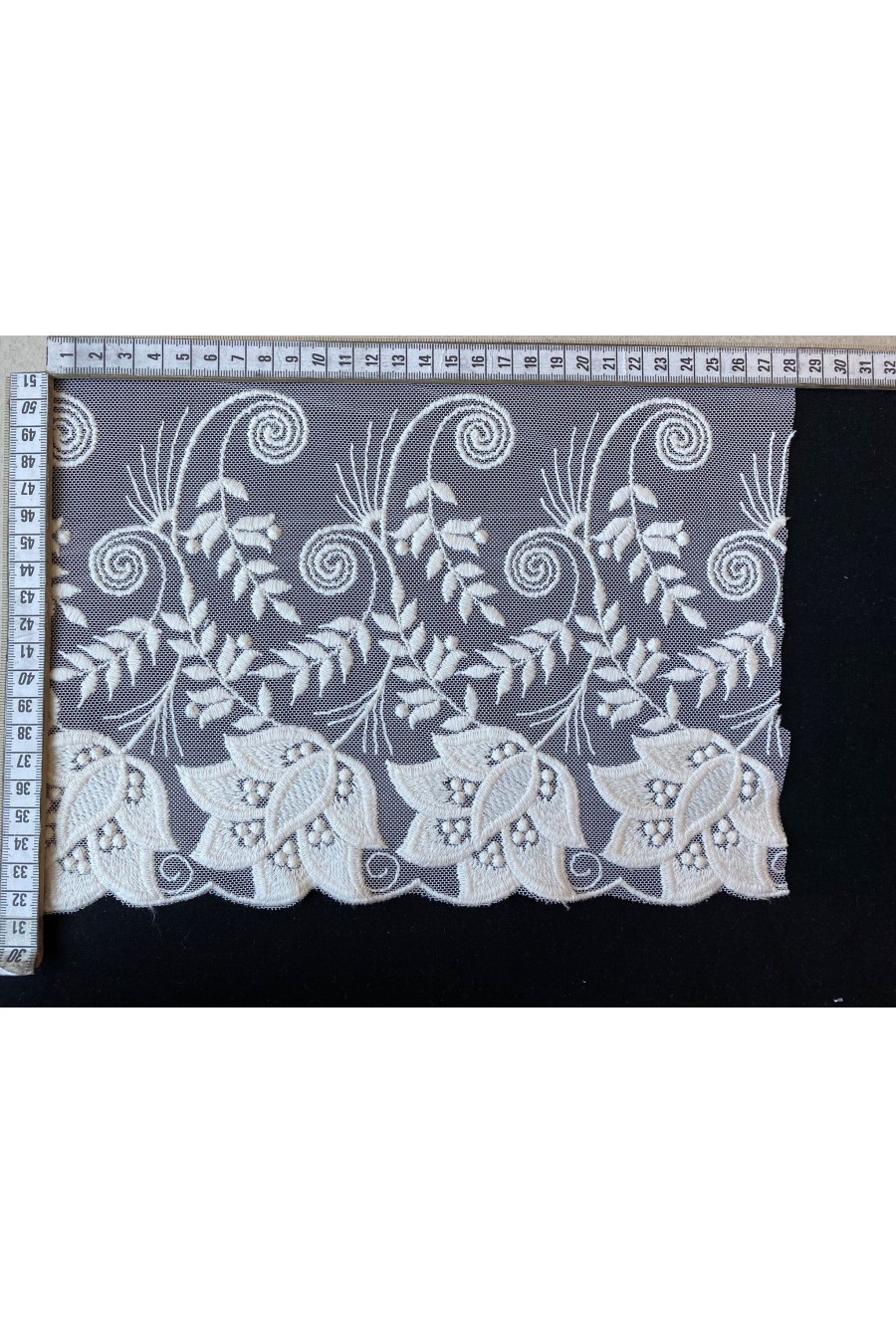 1147-METRE Ham Renk Pamuk Tül Bant