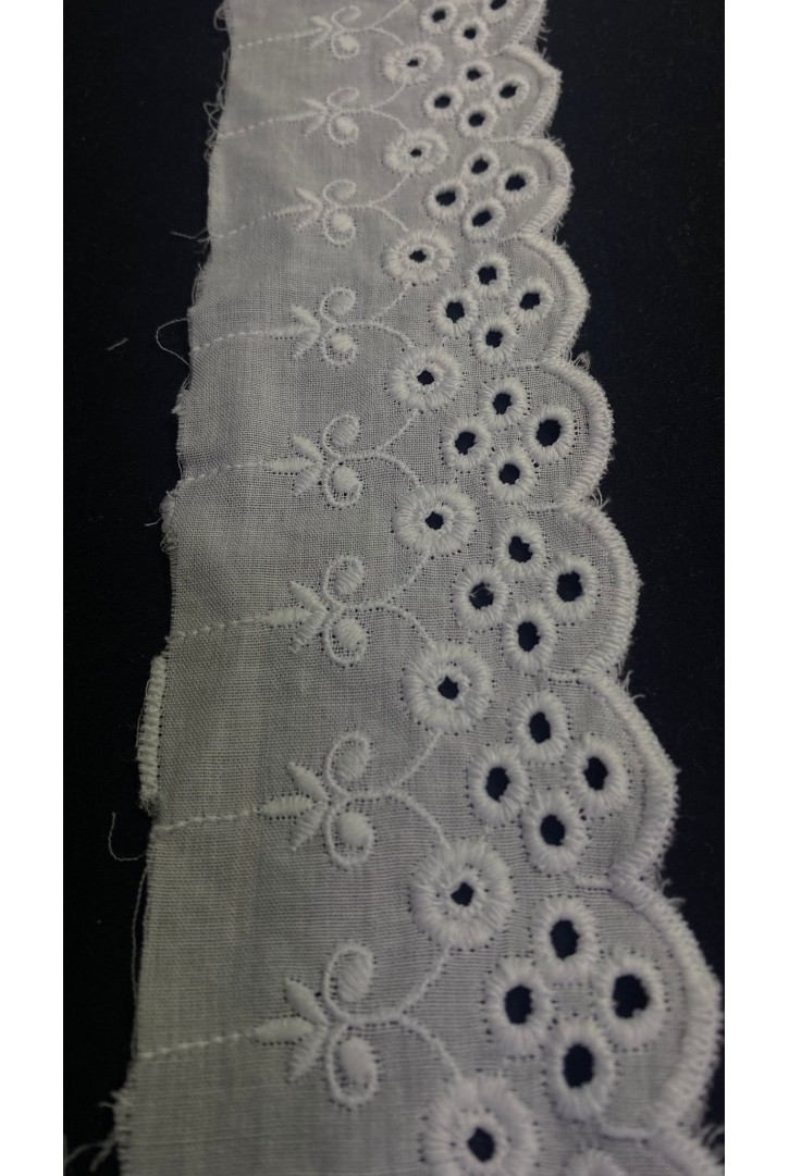 6,5 cm Mat Kasar Polyester Vual Brode Bant