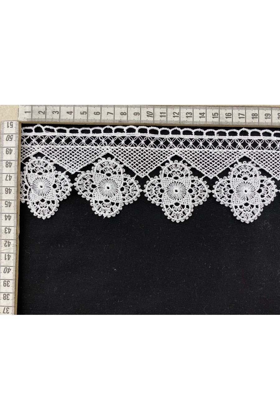 7,5 cm Ham Yapıda Güpür Bant, Mat Polyester