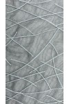 19793 KUMAŞ/YERLİ/LEZ/POLYESTER/SÜZENELİ/FİLE/ANTRASİT ZEMİN/GRİ İP/150 CM