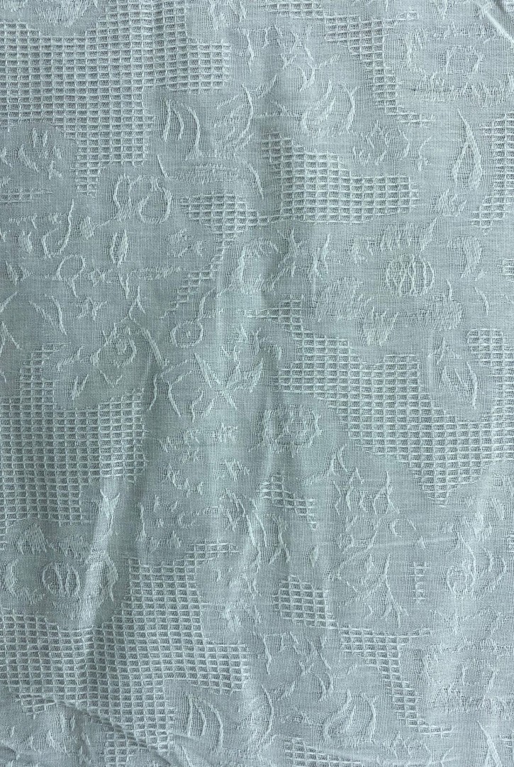 Off White Armürlü Pamuk Kumaş, İthal, 143 cm