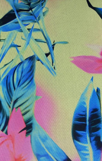 Dijital Baskılı Likralı Renkli Tül, 160 cm