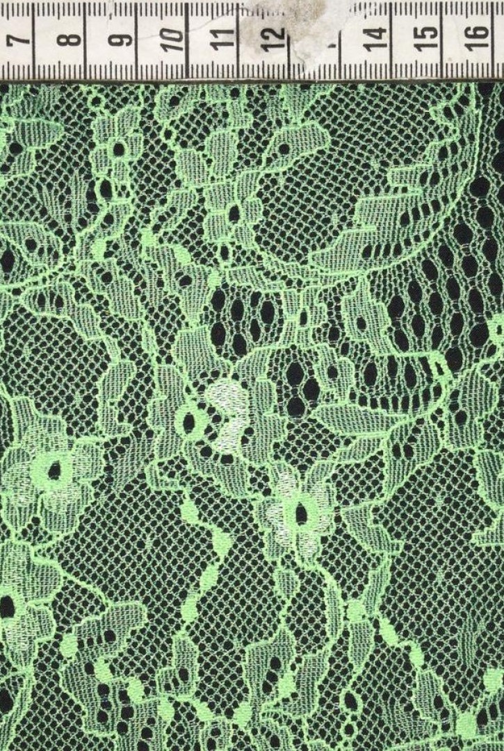 Neon Yeşil Naylon Dantel