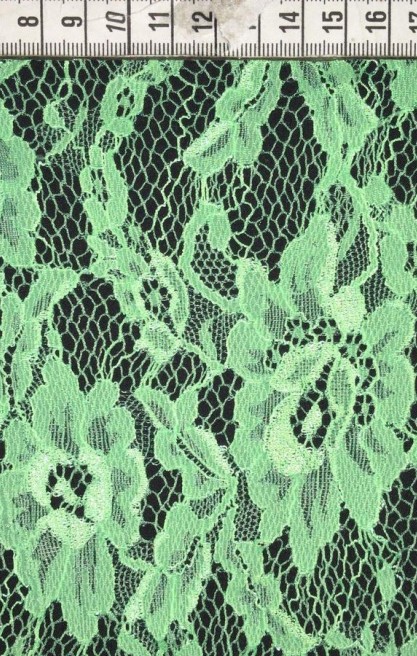 Neon Yeşil Naylon Dantel, İthal