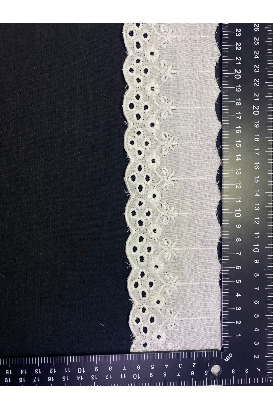 12781-METRE 6,5 cm Kasar İşlemeli Vual Brode Bant