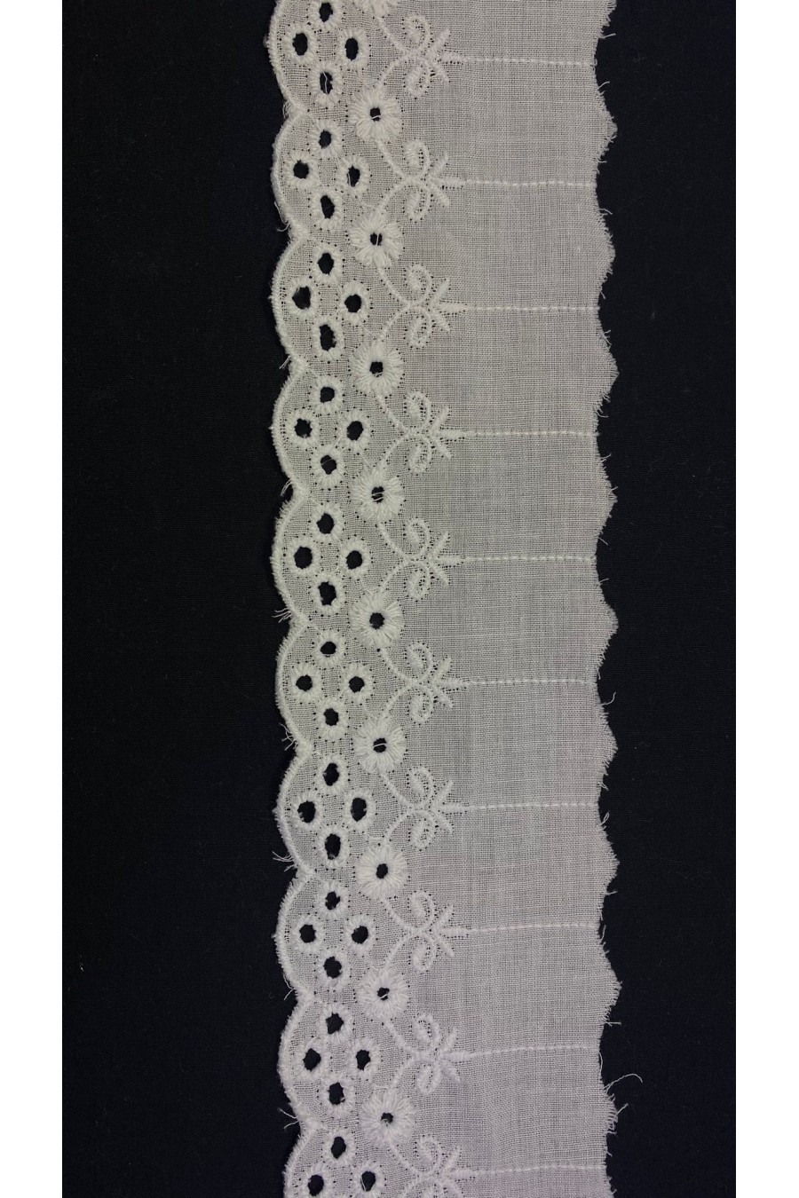 12781-METRE 6,5 cm Kasar İşlemeli Vual Brode Bant