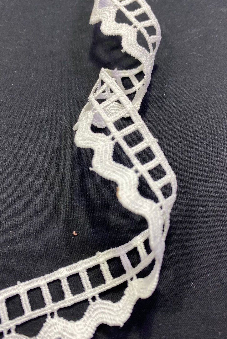 2,2 cm Genişliğinde Mat Ham Güpür Brode Bant