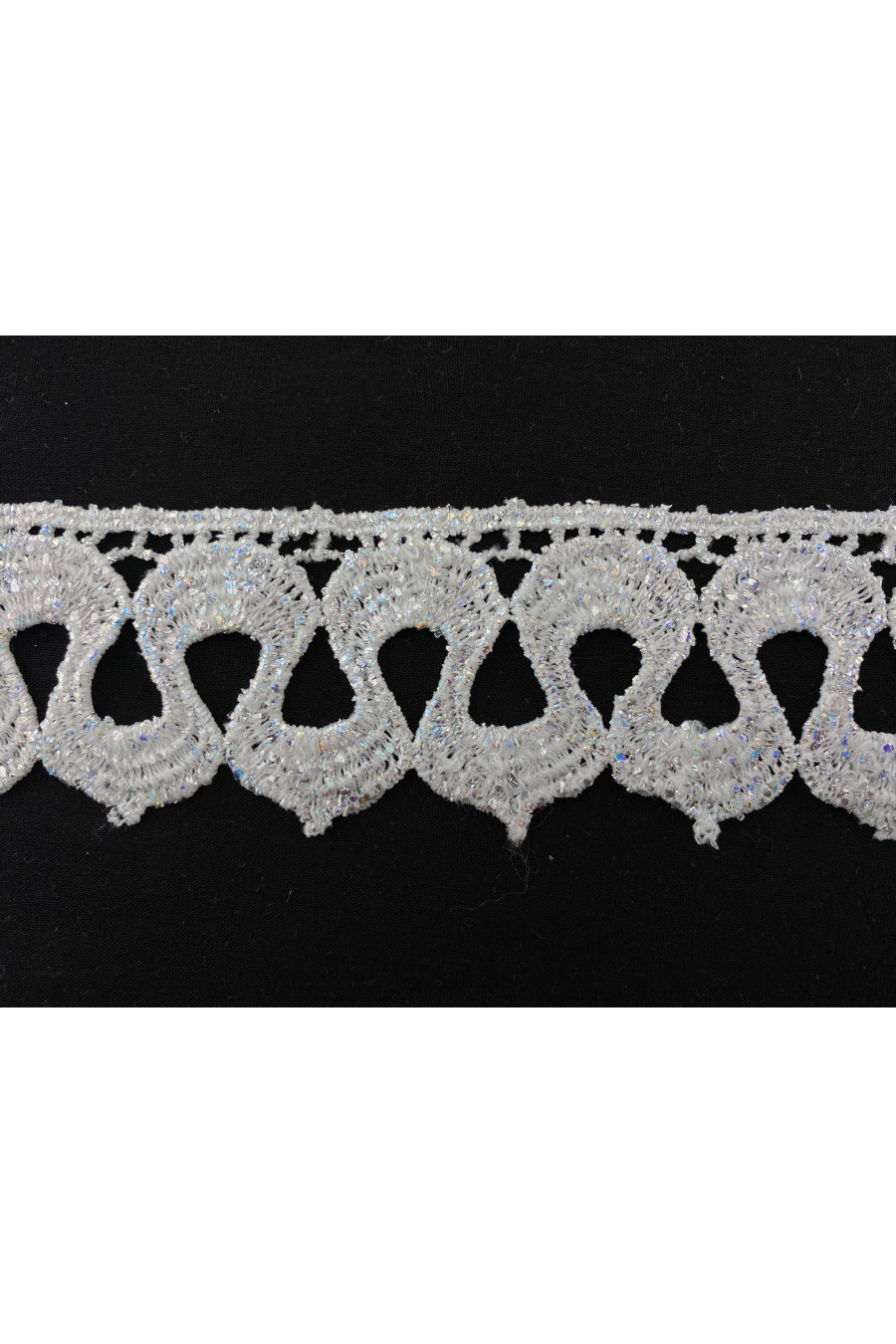 Hologramlı Lurex Güpür Bant, 4,5 cm