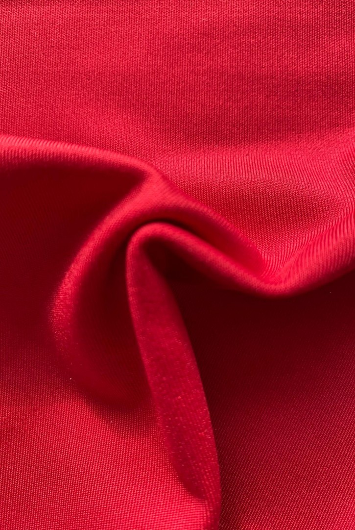 22569 KUMAŞ/YERLİ/LEZ/POLYESTER LİKRALI/KIRMIZI/155 CM