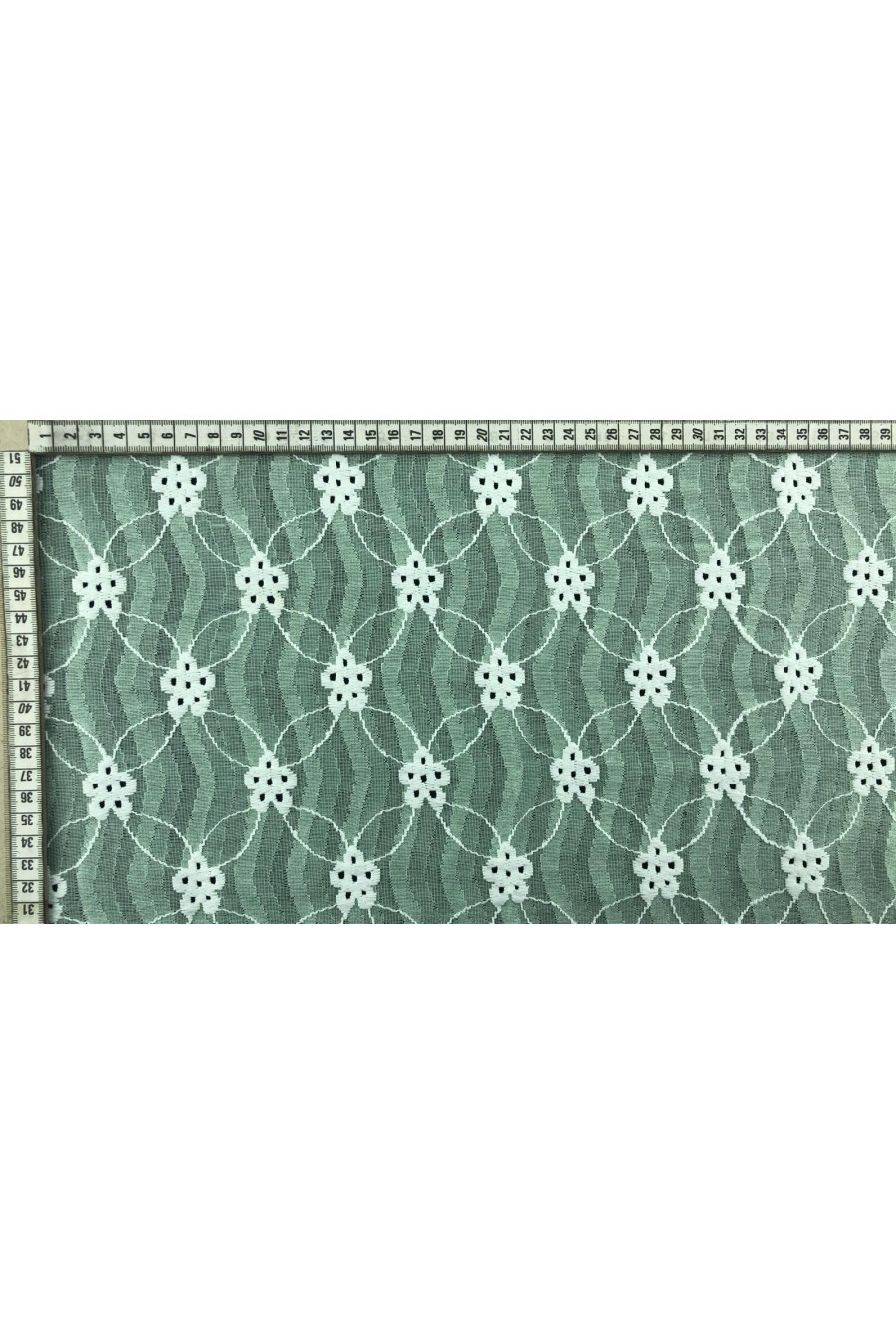 12612-KG Mint İthal Pamuk Naylon Dantel, 145 cm