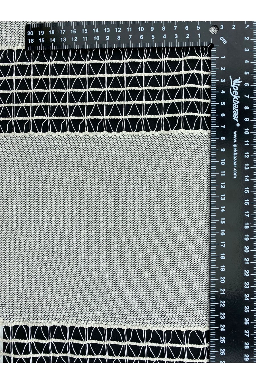 14514-METRE Pamuk Polyester Karışımlı Ham Dantel, Yerli, 150 cm