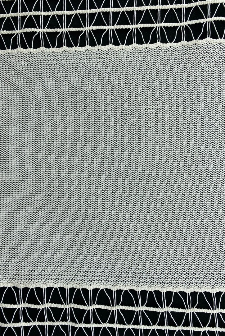 Pamuk Polyester Karışımlı Ham Dantel, Yerli, 150 cm