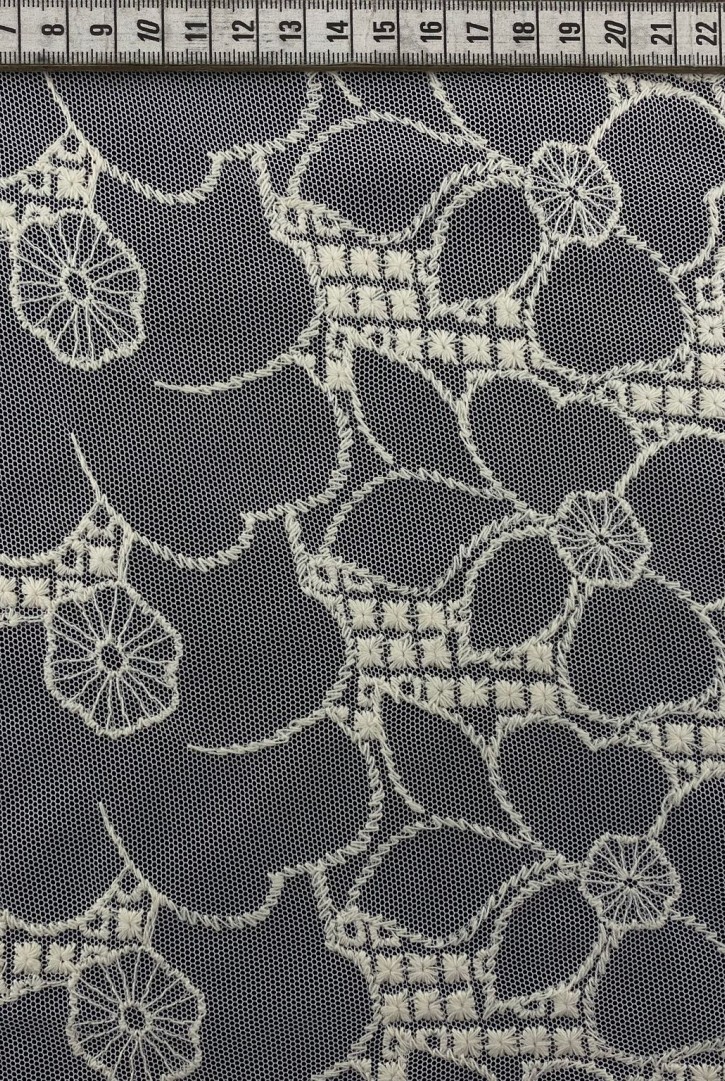 Tül Üzeri Pamuklu Ham Brode