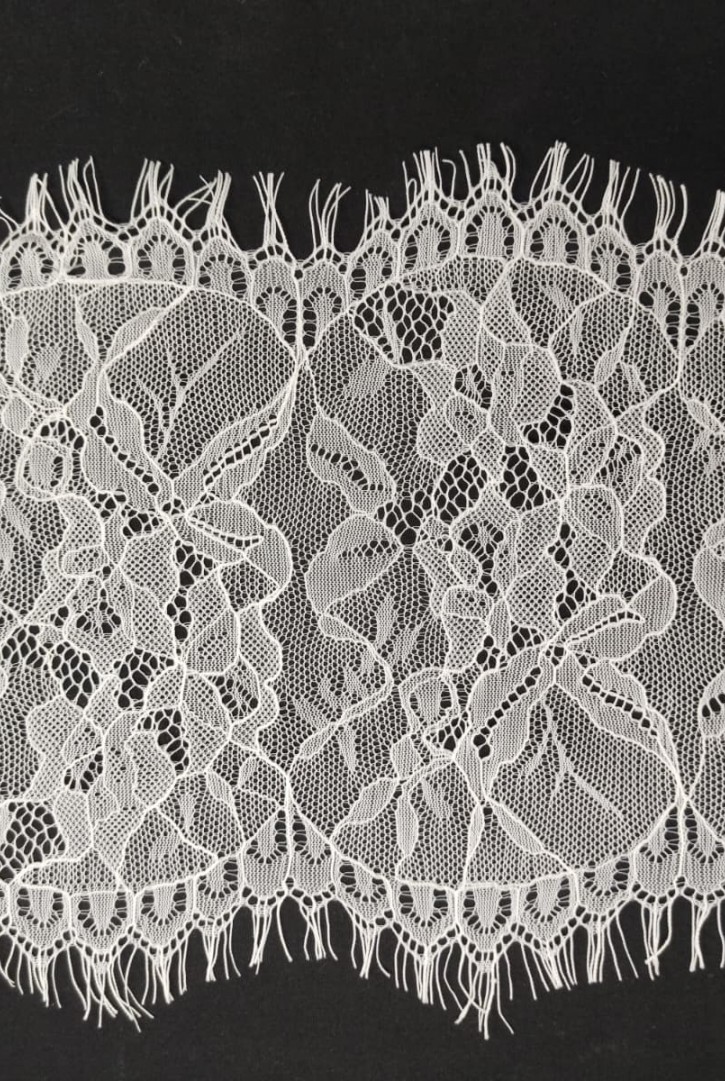 Siyah Sakallı Kordlu Naylon Dantel Bant