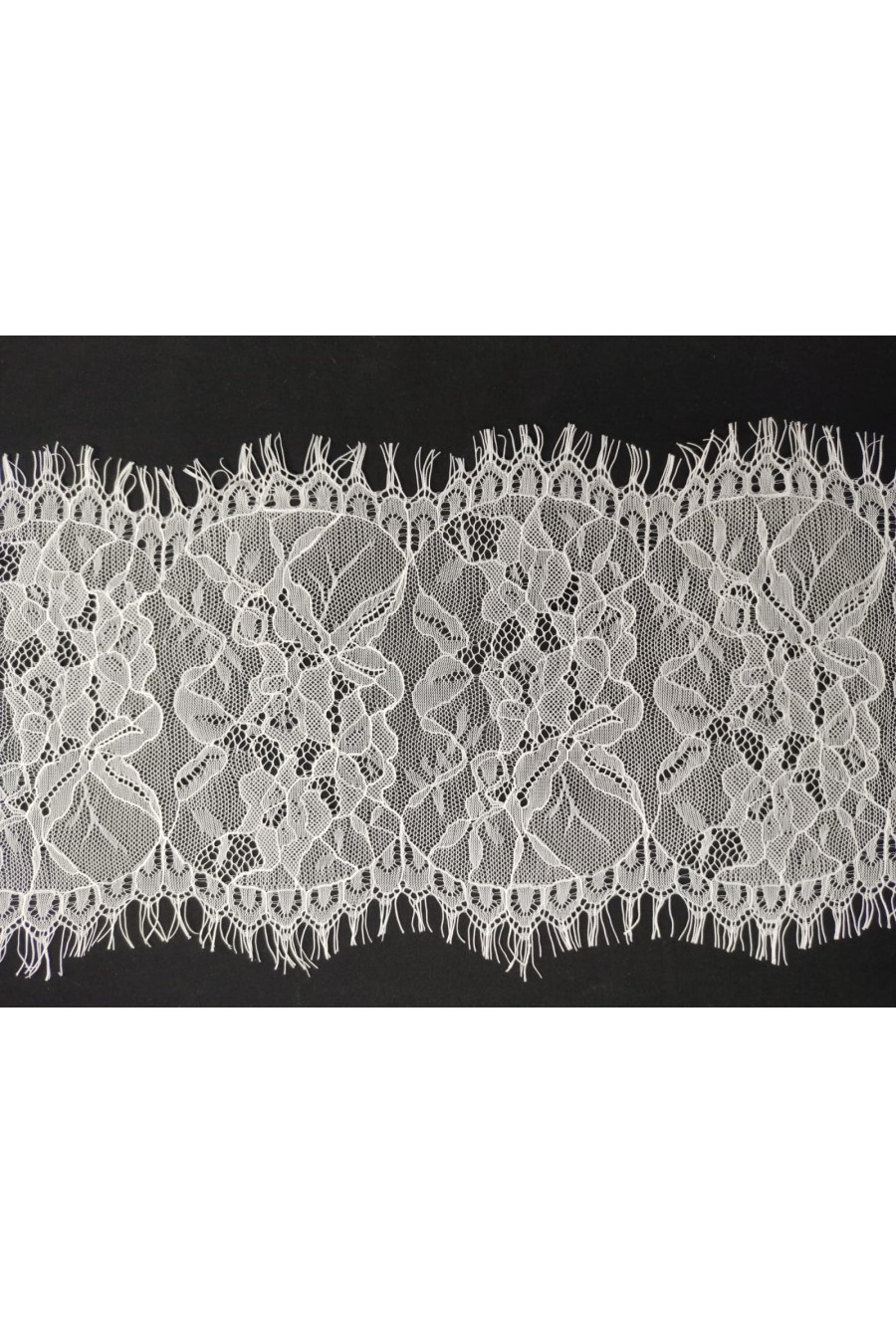 Siyah Sakallı Kordlu Naylon Dantel Bant