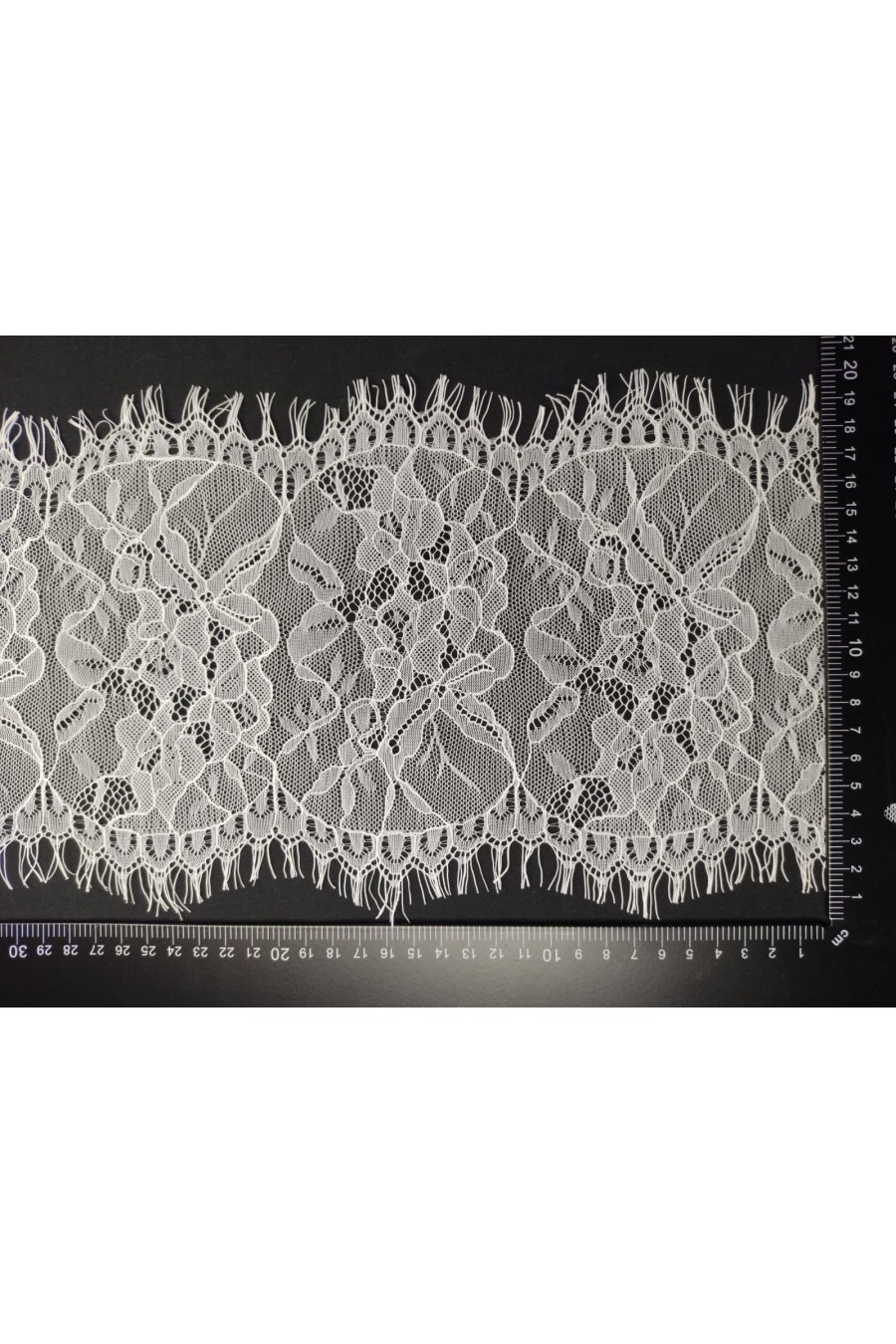 Siyah Sakallı Kordlu Naylon Dantel Bant