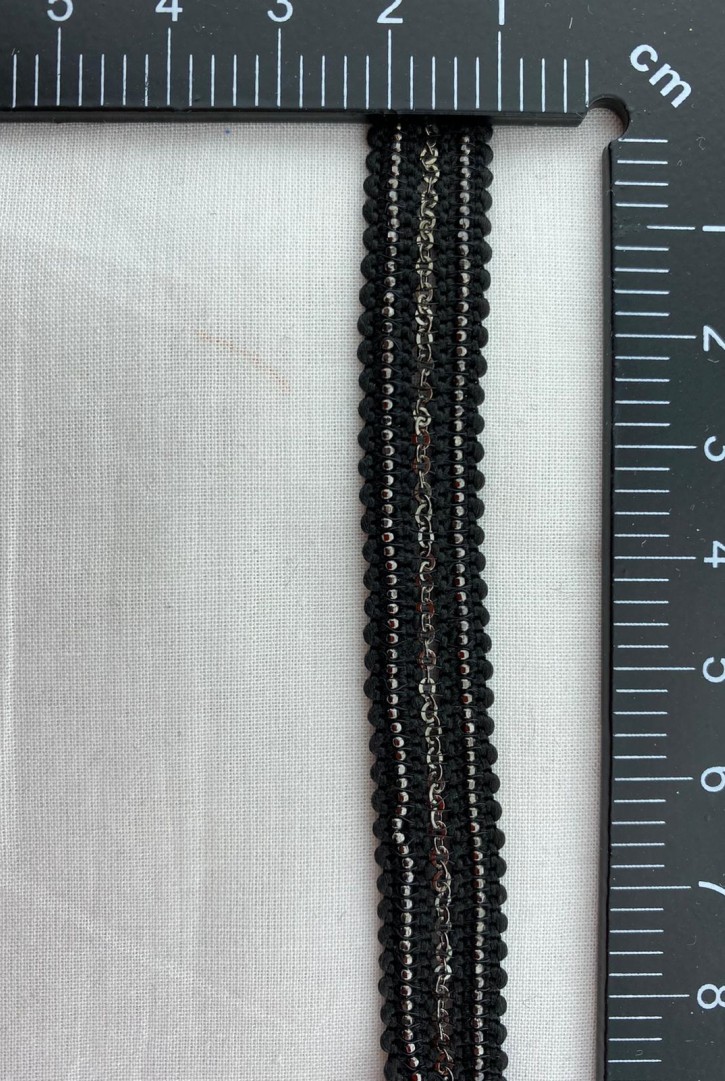 Lacivert Renk Taşlı Şerit