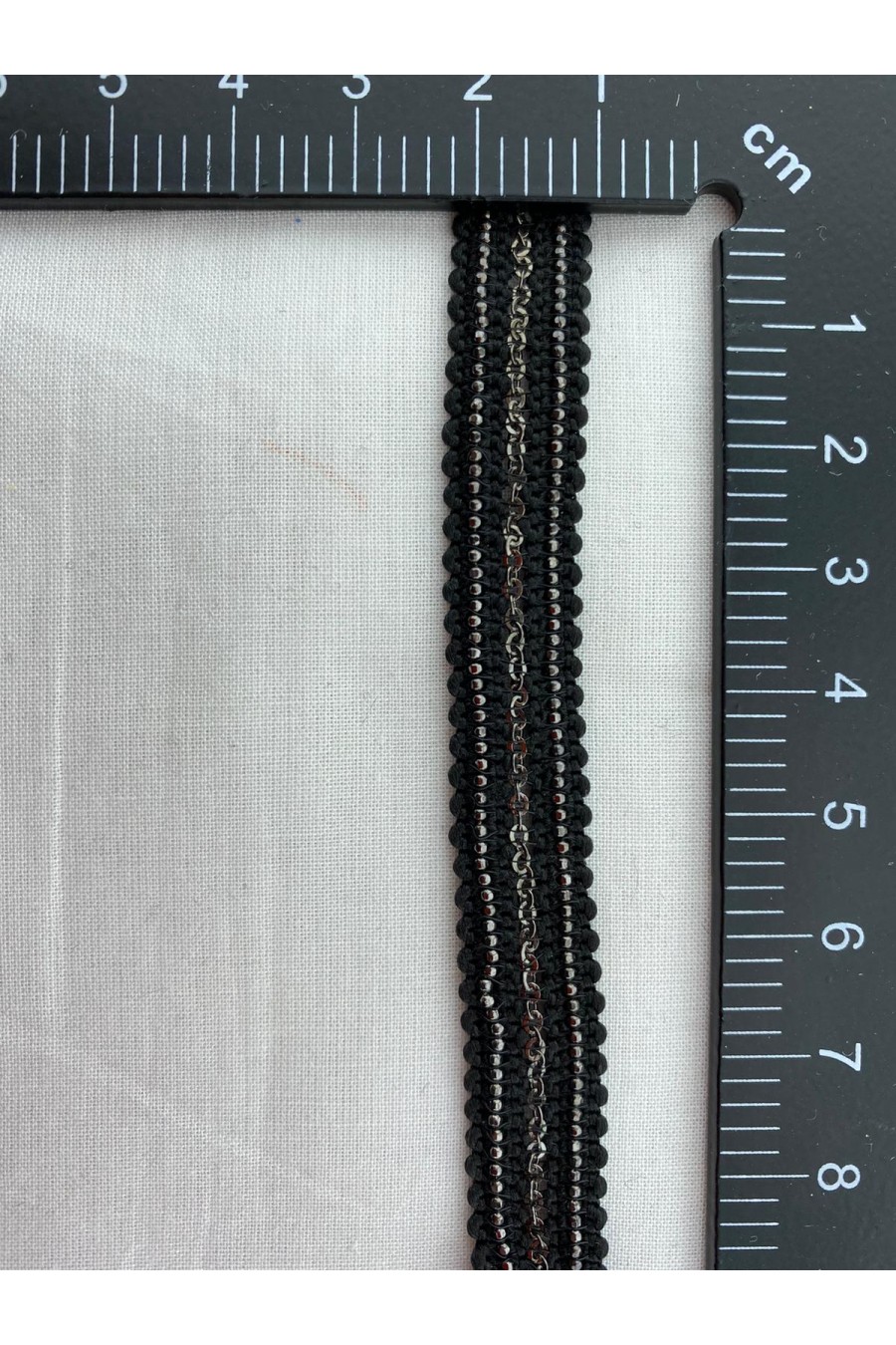 Lacivert Renk Taşlı Şerit