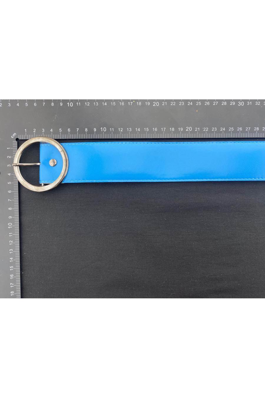 Mavi Suni Deri Kemer - 100 cm