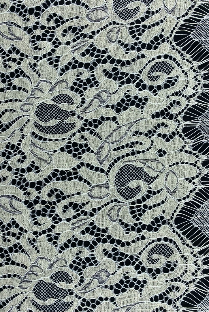 Fikse İşlemli Pamuk Polyester Dantel - Lot 2