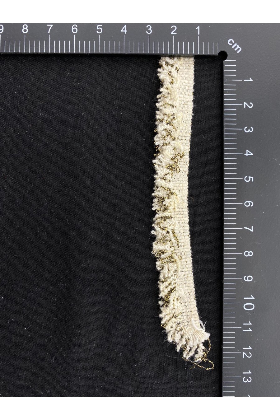 Ham Renkli Simli Saçak Bant