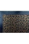 22576 KUMAŞ/YERLİ/LEZ/POLYESTER/SÜET/LEOPAR BASKILI/KAHVERENGİ/155 CM