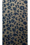 22576 KUMAŞ/YERLİ/LEZ/POLYESTER/SÜET/LEOPAR BASKILI/KAHVERENGİ/155 CM