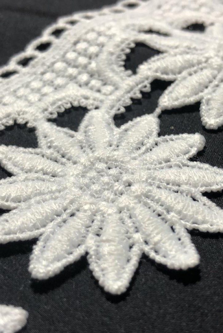 İthal Ham Mat Polyester Güpür Brode Bant