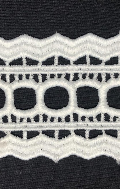 Yerli Ham Güpür Brode Bant, Mat Polyester