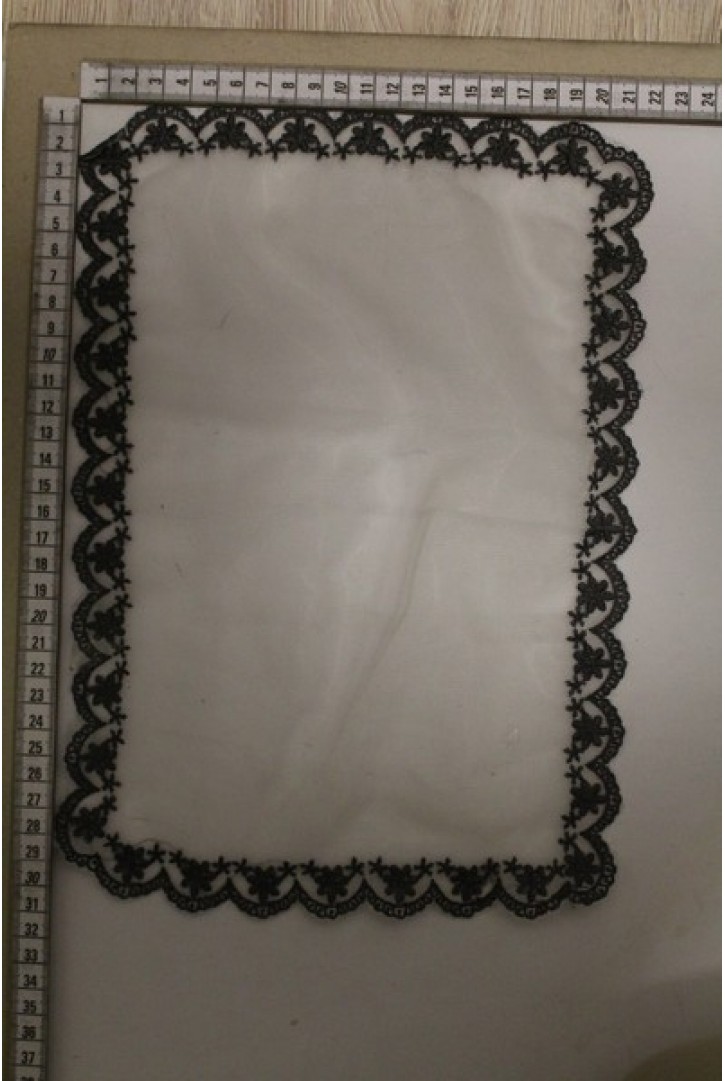 Tül Üzeri Antrasit Renkli Aksesuar