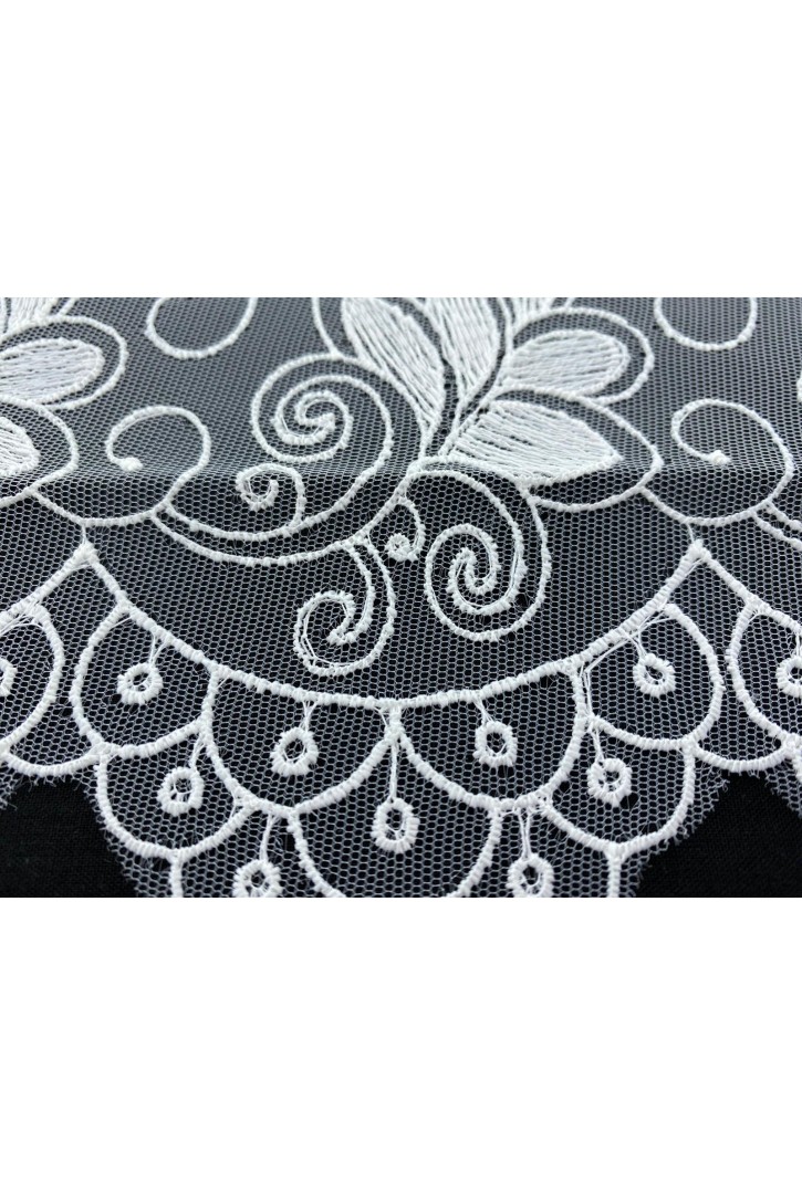 Tül Üzeri Mat Polyester Brode Bant, Ham Yapıda, Yerli