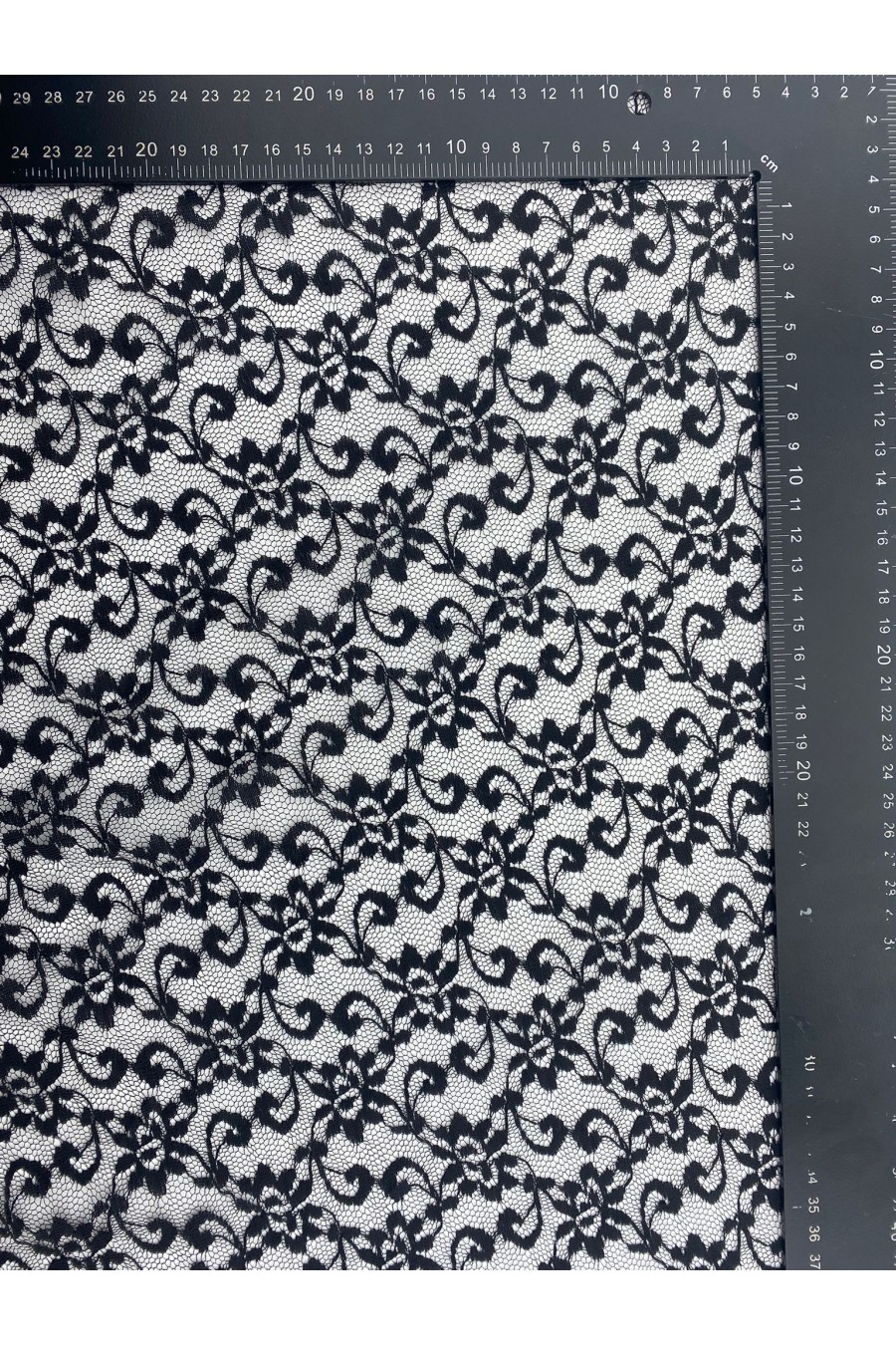 Siyah Polyester Dantel, Yerli, 150 cm